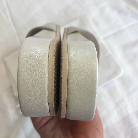 Helmut Lang white suede slides sandals - Picture 4 of 9